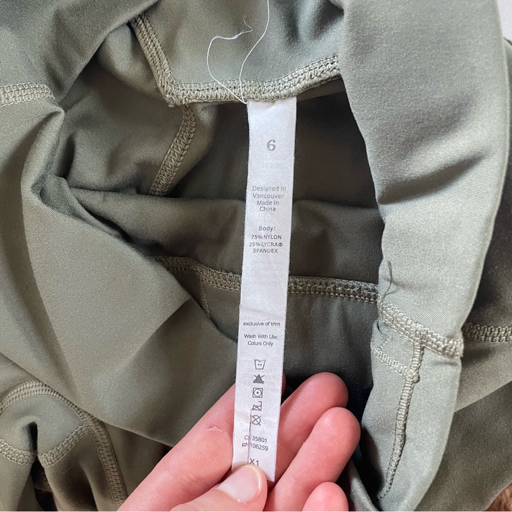 Army Green Lululemon Leggings - Picture 9 of 9